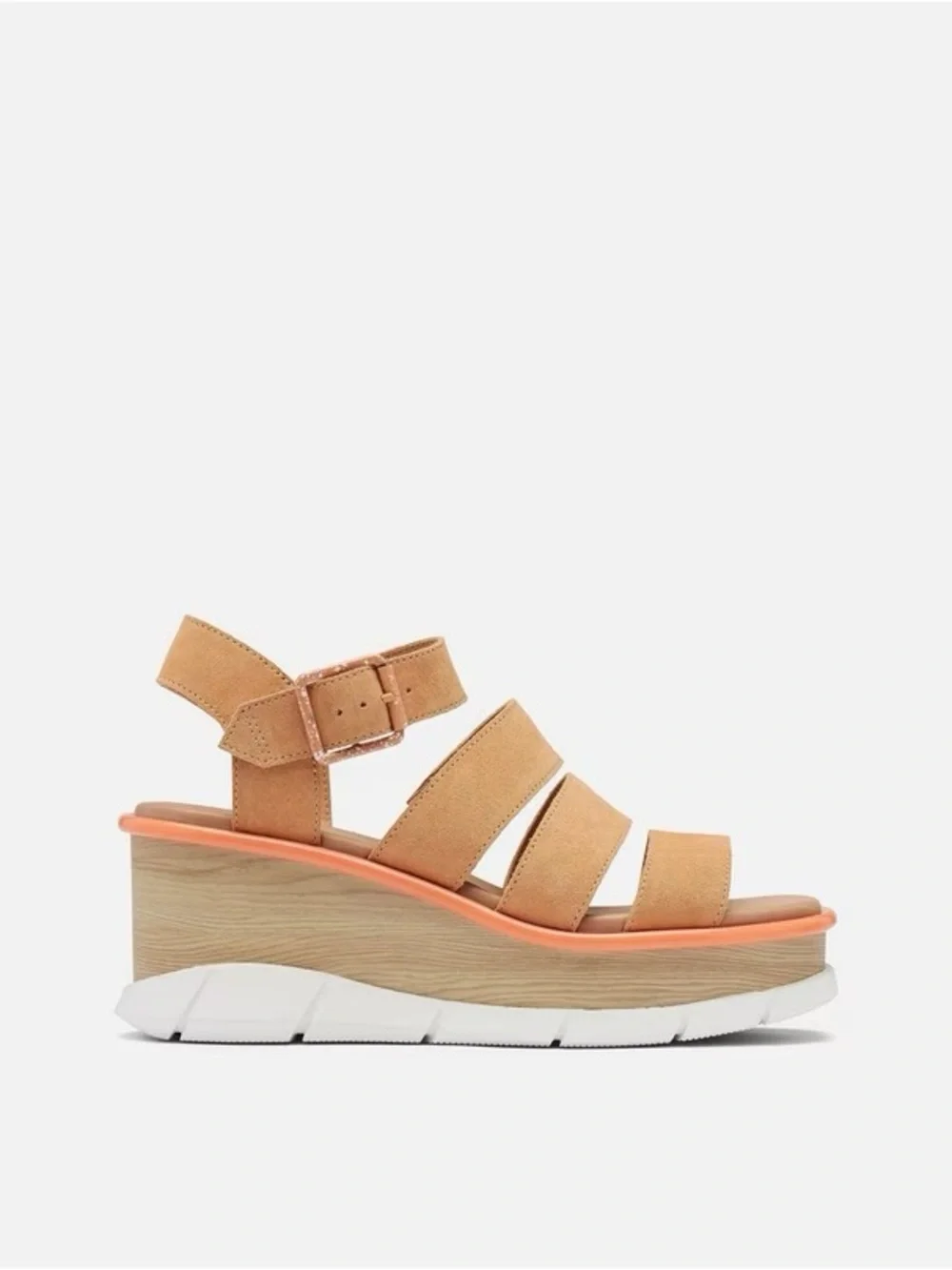 Sorel Joanie III Strappy Suede Platform Wedge Sandals Women’s Shoe Size 8